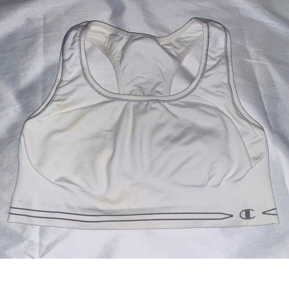 Champion‎ Sports Bra - Women's Size XL - In White - Pad Free - Picture 1 of 5